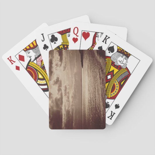 太陽の影響（ノルマンディc.1857） （セピアの写真） トランプ (裏面)