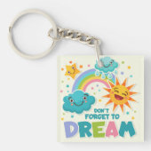 太陽の忘れ雲を夢に感動的しない キーホルダー (正面)