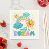 太陽の忘れ雲を夢に感動的しない スタンダードランチョンナプキン (インサイチュ)