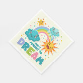 太陽の忘れ雲を夢に感動的しない スタンダードランチョンナプキン (角)