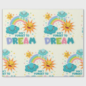 太陽の忘れ雲を夢に感動的しない ラッピングペーパー (フラット)