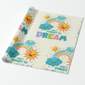 太陽の忘れ雲を夢に感動的しない ラッピングペーパー (アンロールド)