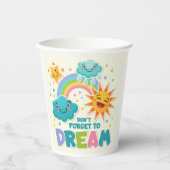 太陽の忘れ雲を夢に感動的しない 紙コップ (正面)