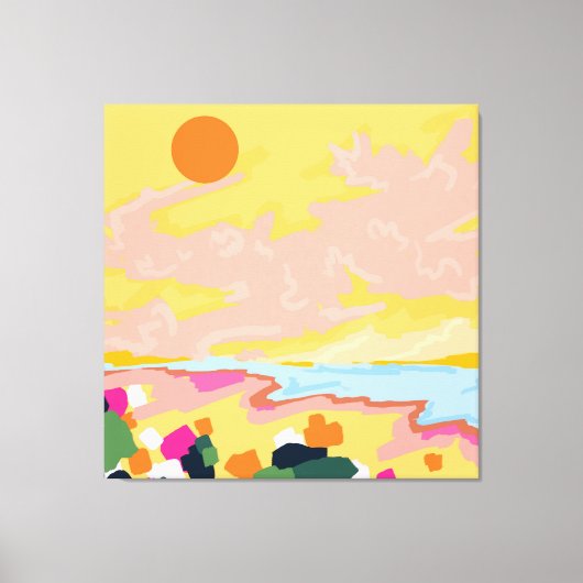 太陽の抱擁 キャンバスプリント (正面)