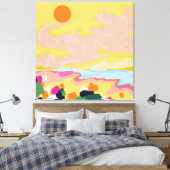 太陽の抱擁 キャンバスプリント (インサイチュ (寝室))