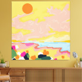 太陽の抱擁 キャンバスプリント (インサイチュ (リビング))
