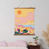 太陽の抱擁 吊り下げ型タペストリー (寝室)