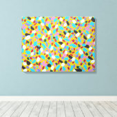 太陽の抽象芸術アートカラフルプリントを追う キャンバスプリント (インサイチュ (ウッドフロア))