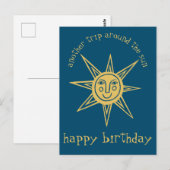 太陽の旅 HAPPY BIRTHDAY オーダーメイド ポストカード (正面/裏面)