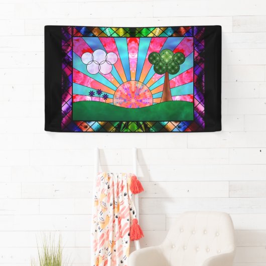 太陽の旗の光 横断幕 (インサイチュ)