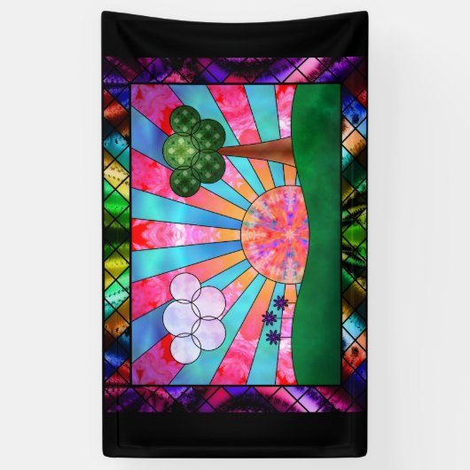 太陽の旗の光 横断幕 (縦)