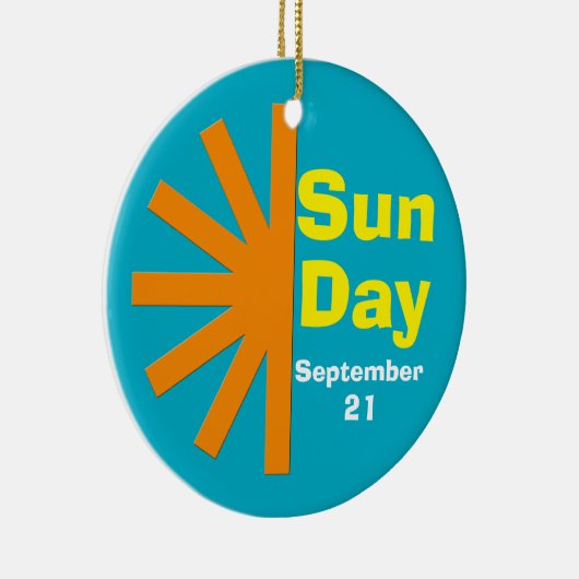 太陽の日のエネルギー太陽のの日 セラミックオーナメント (右)