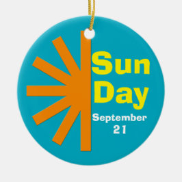太陽の日のエネルギー太陽のの日 セラミックオーナメント