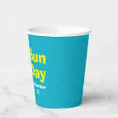 太陽の日のエネルギー太陽のの日 紙コップ (左)