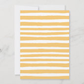 太陽の日差し1日の誕生日に1つ 招待状 (裏面)