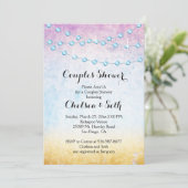 太陽の日没に灯りの列をビーチ 招待状 (スタンド正面)