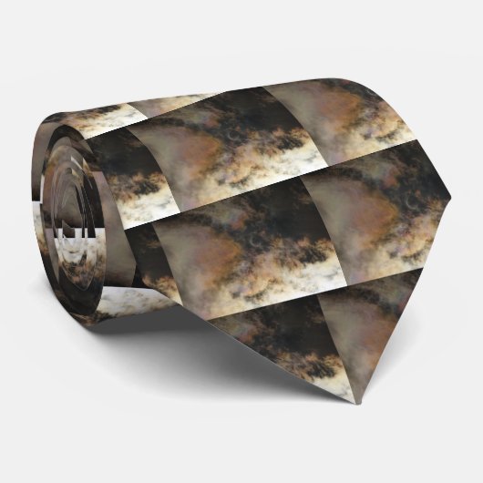 太陽の日食と雲 ネクタイ (ロール)