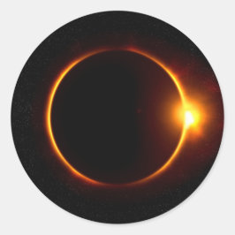 太陽の日食のダークサン&ムーン ラウンドシール