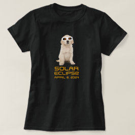 太陽の日食の子犬 Tシャツ