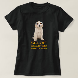太陽の日食の子犬 Tシャツ