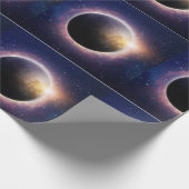 太陽の日食リアル青白 ラッピングペーパー (角)