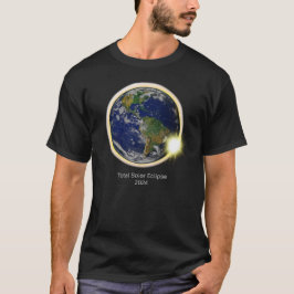 太陽の日食2024年地球の太陽の月 Tシャツ