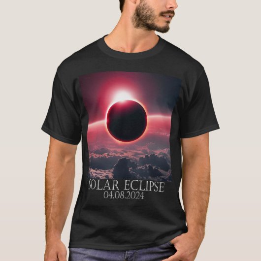 太陽の日食2024年4月04.08.24 Tシャツ (正面)