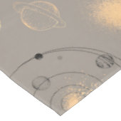 太陽の星は月の位相は惑星の黒い金ゴールドの日焼け テーブルクロス (アングル)