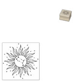 太陽の星座 ふたご座 ラバースタンプ (押印)