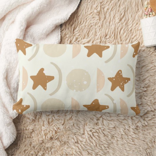 太陽の月が星を立てボホの子供部屋枕ベビーシャワー ランバークッション (ブランケット)