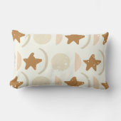 太陽の月が星を立てボホの子供部屋枕ベビーシャワー ランバークッション (正面)