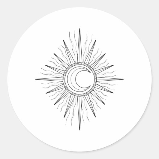 太陽の月 ラウンドシール (正面)