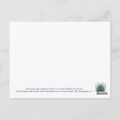 太陽の服を着た女性 ポストカード (裏面)