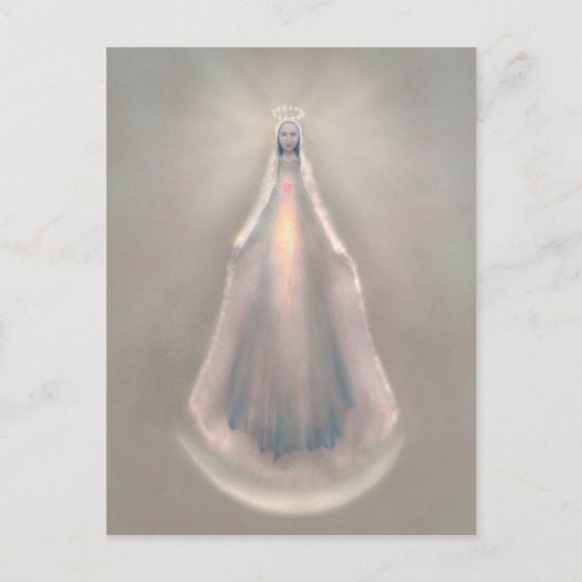 太陽の服を着た女性 ポストカード (正面)