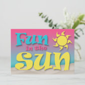 太陽の楽園 - ビーチパーティーの招待状 招待状 (スタンド正面)