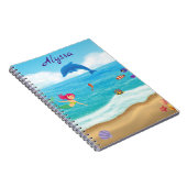 太陽の楽園 マーメイド イルカ ビーチ オーダーメイド ノートブック (右側)
