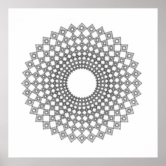 太陽の正方形 ポスター (正面)