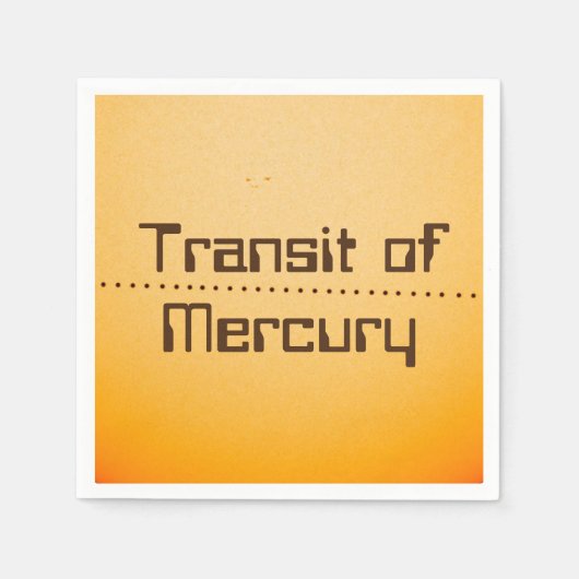 太陽の水銀通過 スタンダードカクテルナプキン (正面)