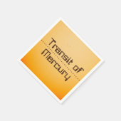 太陽の水銀通過 スタンダードカクテルナプキン (角)