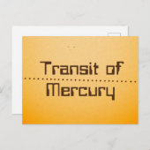 太陽の水銀通過 ポストカード (正面/裏面)