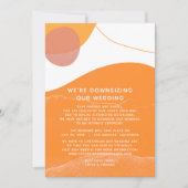 太陽の海の砂モダン私たちは私たちのサイズを小さくしてい結婚る シーズンカード (正面)