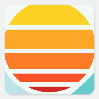太陽の海波モダン、 スクエアシール