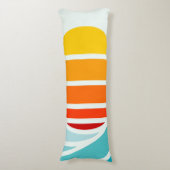 太陽の海波モダン、 ボディピロー (正面縦)