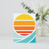 太陽の海波モダン、 ポストカード (スタンド正面)