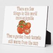 太陽の温かいトマト フォトプラーク (側面)