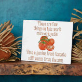 太陽の温かいトマト フォトプラーク (側面)