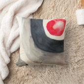 太陽の灰色と黒の抽象芸術アーモダント クッション (ブランケット)