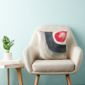 太陽の灰色と黒の抽象芸術アーモダント クッション (椅子)