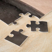 太陽の灰色と黒の抽象芸術アーモダント ジグソーパズル (側面)