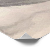 太陽の灰色と黒の抽象芸術アーモダント ポスター (角)